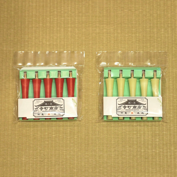 tomoshib和ろうそく(朱・白)