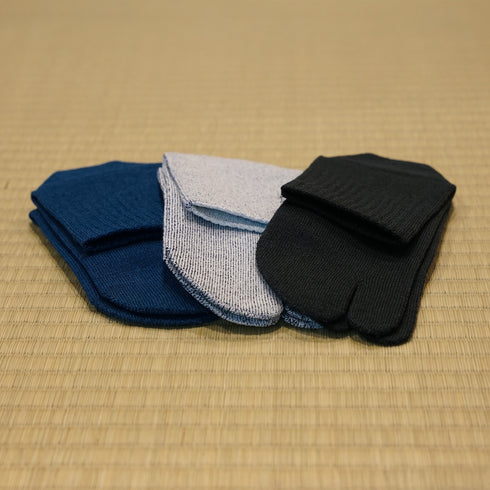 さらり美濃和紙&オーガニックコットン足袋靴下(25−27㎝)